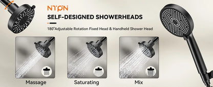 Tandem Shower Head Couples Dual Shower Head Handheld