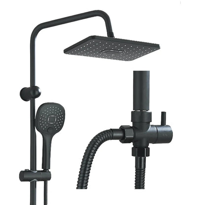 Chrome Simple Rainfall Shower Faucet High Pressure Stainless