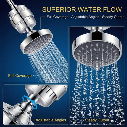 Three Levels Of Water Outlet Showerhead 15 Level