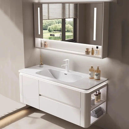 Led Light Ensuite Bathroom Cabinet Basin Designs Mirror