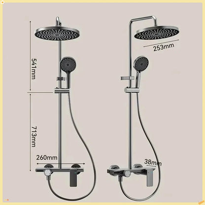 Grey Knob Type Three Ways Water Outlet Shower