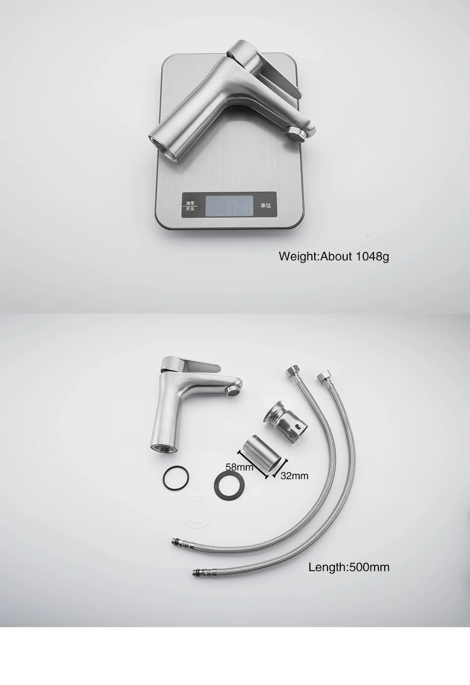 Ula G1/2 Basin Faucet Waterfall Bathroom Sink Faucet