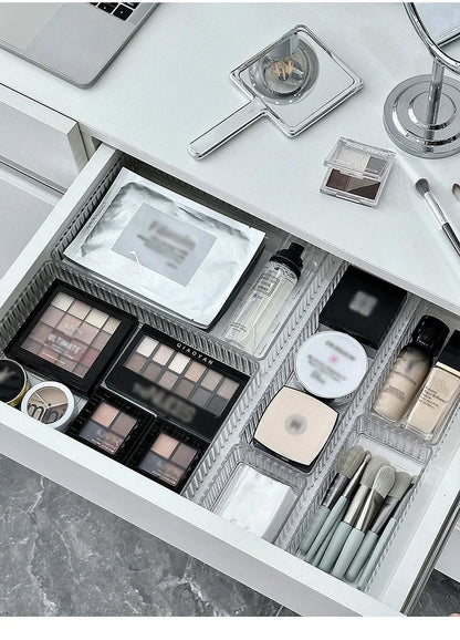 Clear Drawer Organizer Stackable Size Clear Makeup Drawer