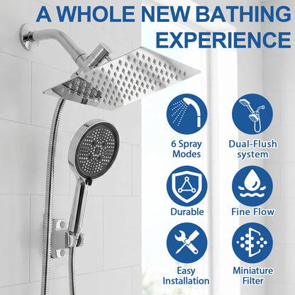 Shower Head Rain Shower Head Handheld Spray Combo