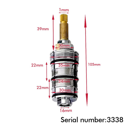 Cartridge Replacement Thermostatic Shower Control Switch