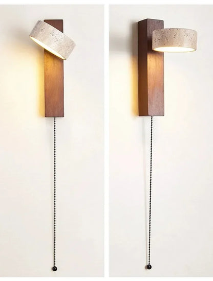 Spanish Natural Limestone Double-Sided Wall Lamp Creative