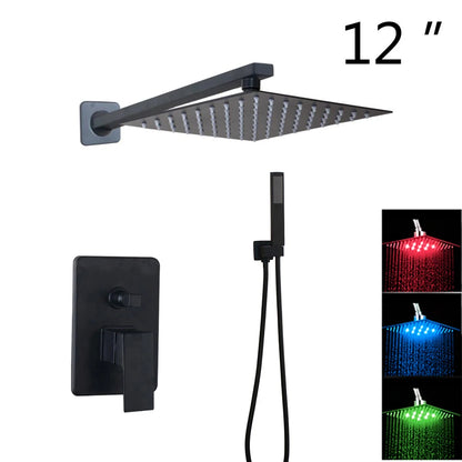 Kemaidi Bathroom 2-3 Way Shower Faucet Black 3-Functions