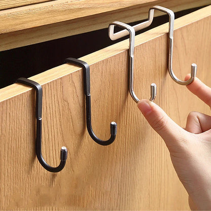 Stainless Steel Hook Double S-Shape Hook Punching Bathroom