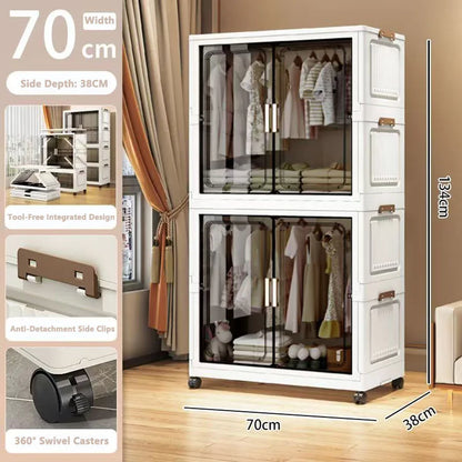 Multi-Functional Folding Storage Cabinet Doors Office Bathroom