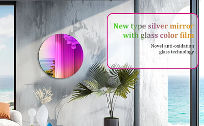 Wall Mirror Colorful Gradients Decor 26 Round Mirror