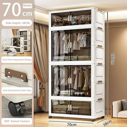Multi-Functional Folding Storage Cabinet Doors Office Bathroom