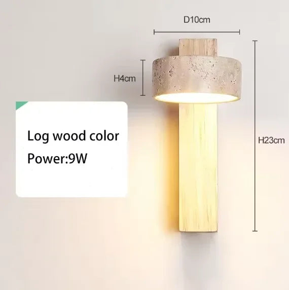 Spanish Natural Limestone Double-Sided Wall Lamp Creative