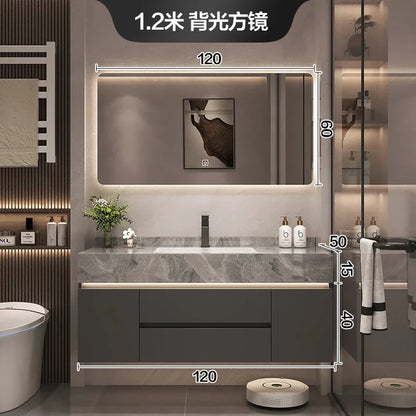 Paper Drawers Bathroom Cabinet Organizer Storage Mirror Toilet