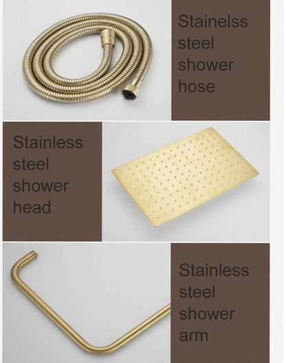 Cold Bathroom Shower Stainless Steel Bathroom Faucet System