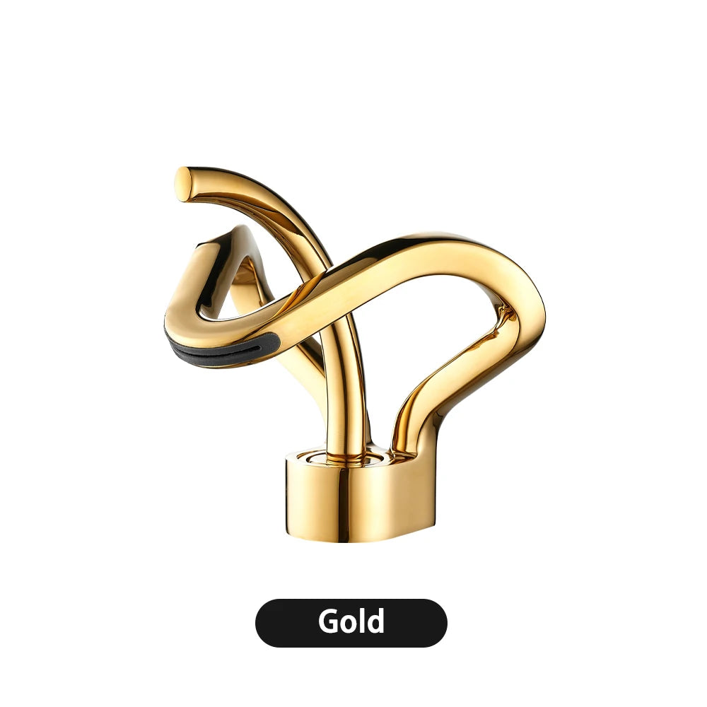 Black Gold Basin Faucet Bathroom Washbasin Water Mixer