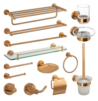 Bathroom Hardware 304 Stainless Steel Rose Gold Towel