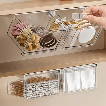 Transparent Bathroom Cotton Stick Makeup Cotton Bathroom Pull-Out