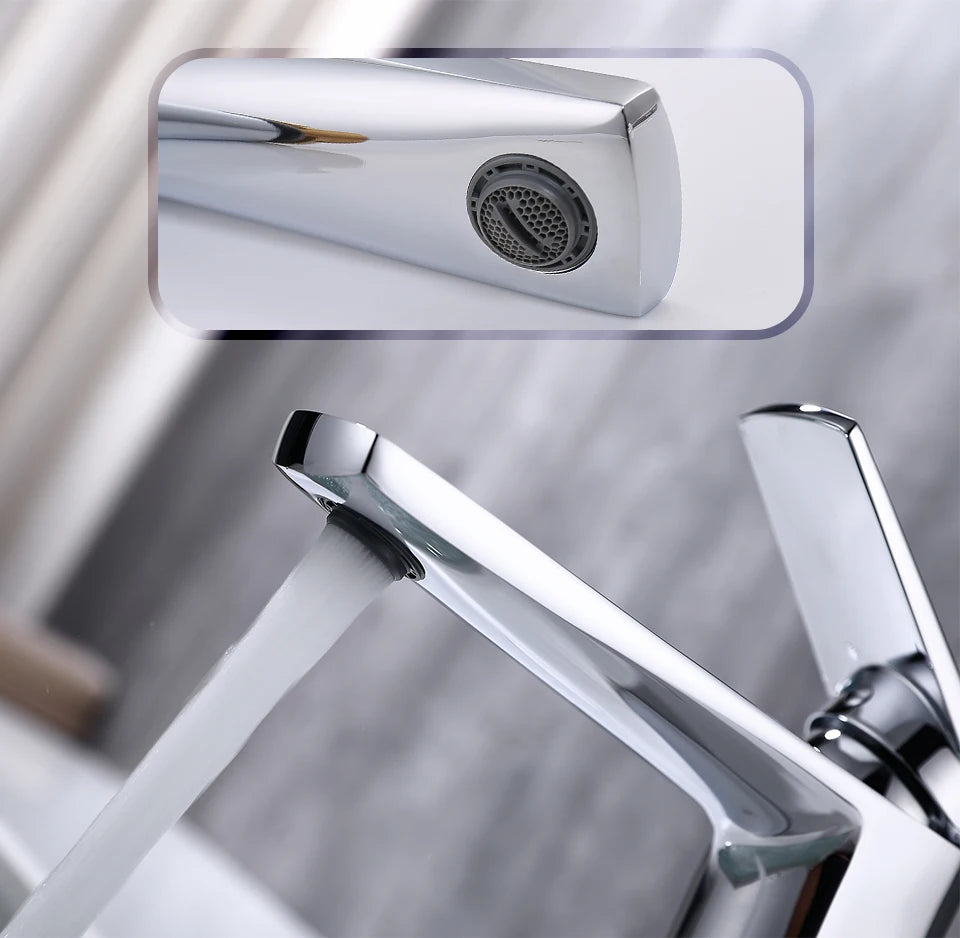 Vgx Brushed Gold Bathroom Faucets Square Basin Mixer