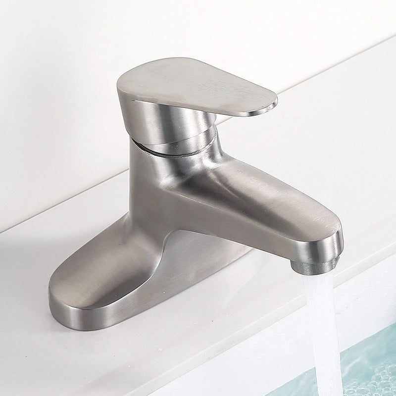 Washbasin Sink Faucet Deck Mounted 304 Stainless Steel