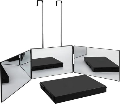 Travel 360 Trifold Vanity Makeup Mirror Height Adjustable