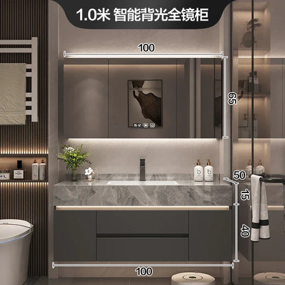 Paper Drawers Bathroom Cabinet Organizer Storage Mirror Toilet