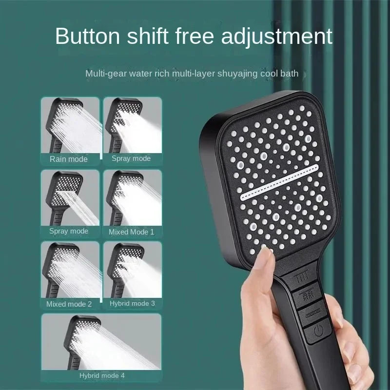 1-4pcs High Quality Bathroom High Pressure Rain Shower