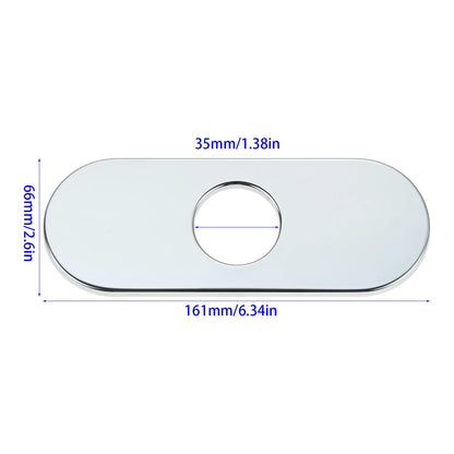 1pc Faucet Cover Plate Stainless Steel Deck Plate