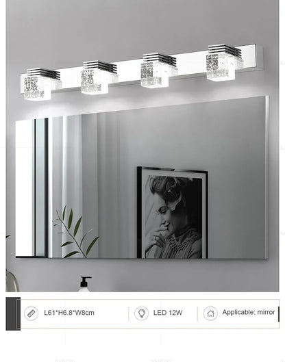 Modern Led Wall Lamp Crystal Sconce Living Dining