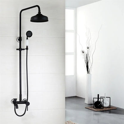 Kemaidi Bathroom Black Shower Wall Mounted Rainfall Shower