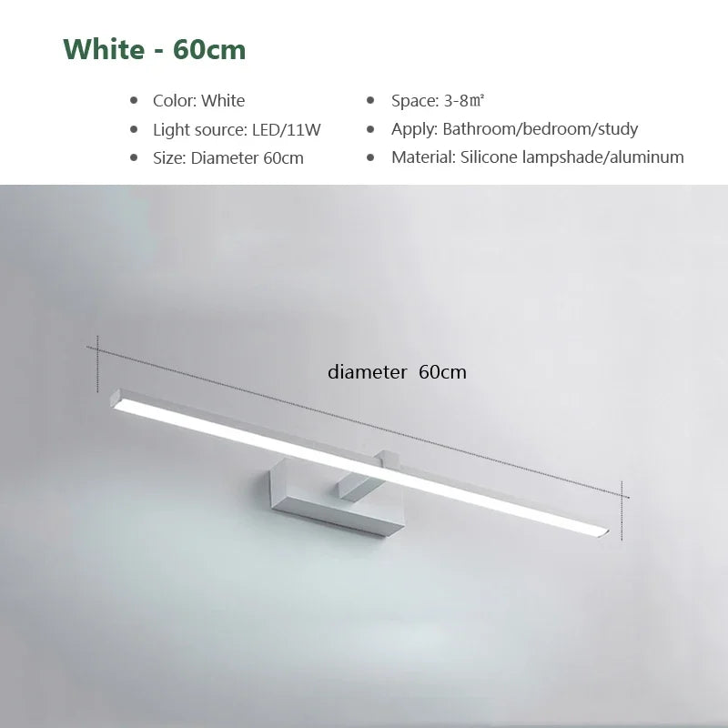 Modern Led Wall Light Bathroom Hardwares Wall Lamp