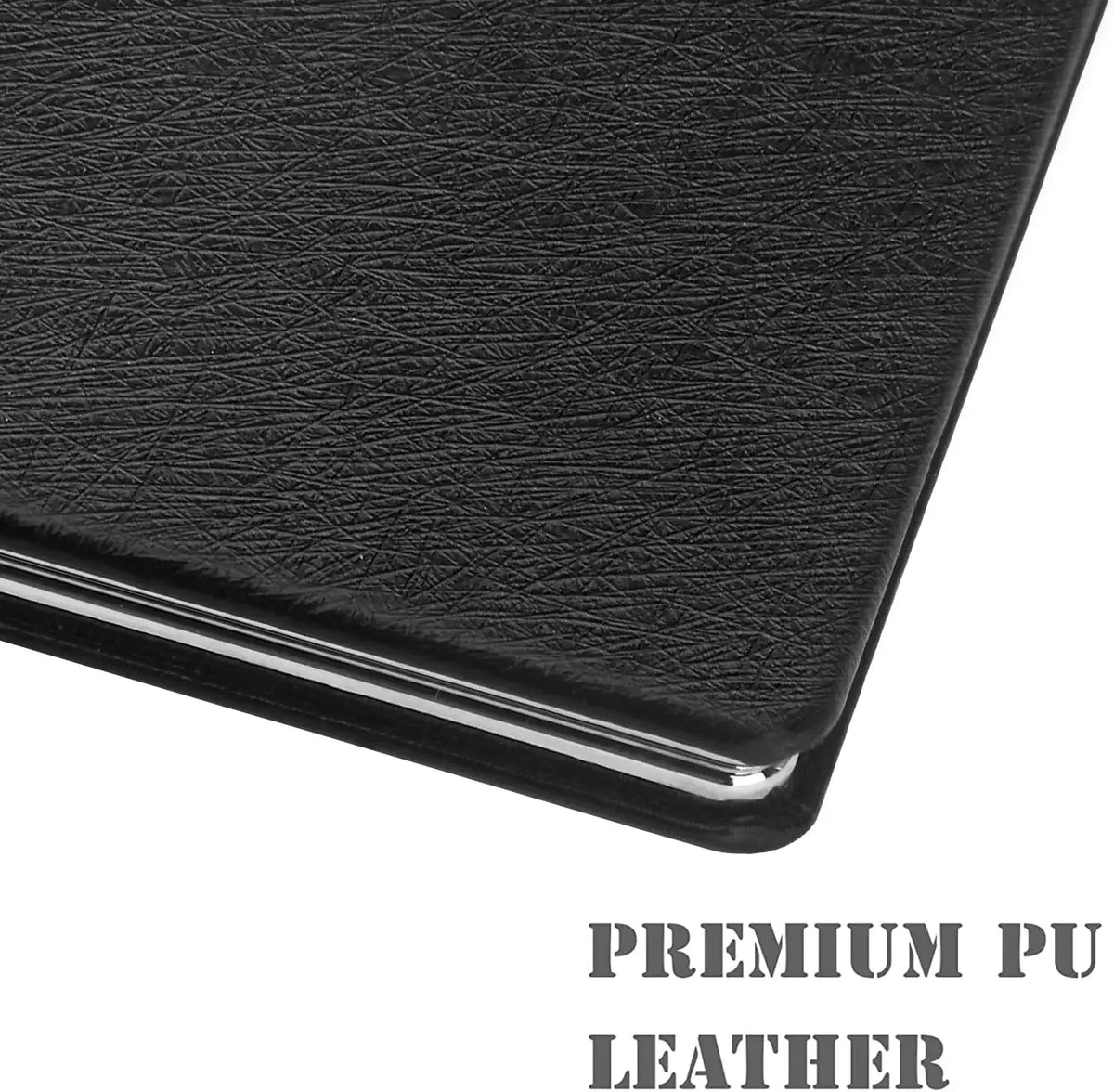 Desktop Makeup Mirror Solid Color Pu Leather Simple