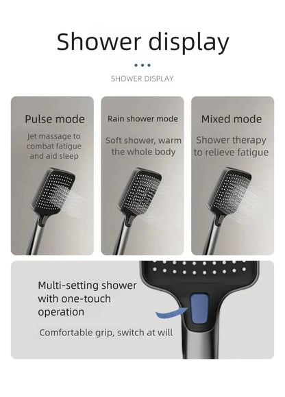 Aluminum Shower Cold Water Digital Display Pressurized Shower