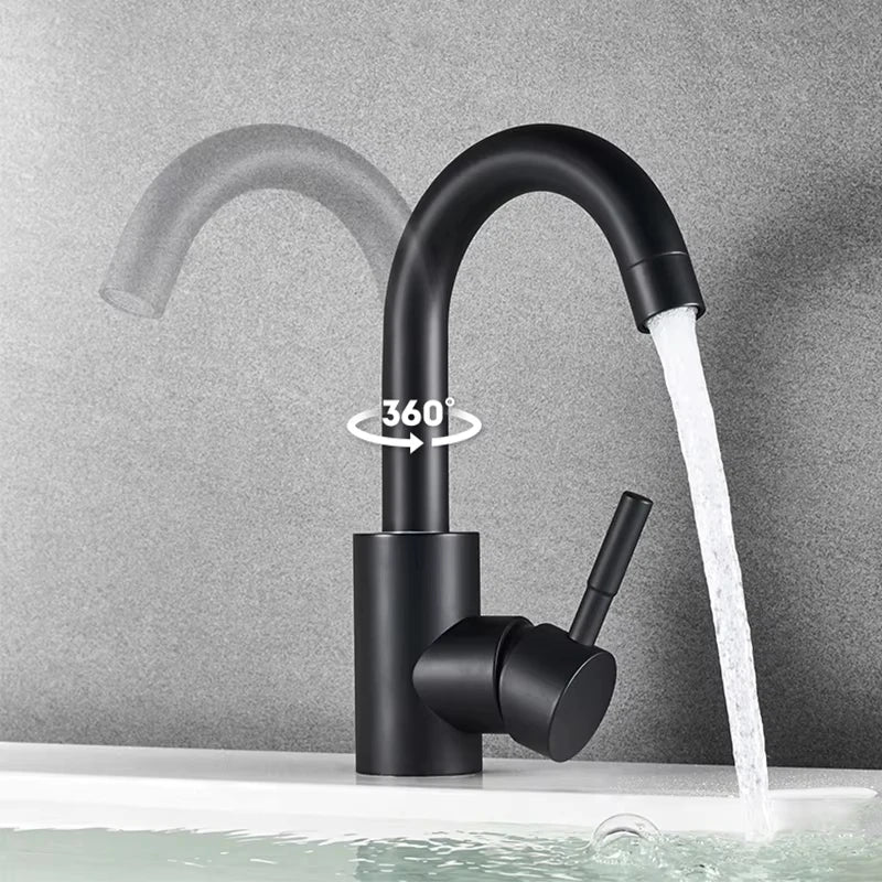 Bathroom Basin Faucet 304 Stainless Steel Cold Wash