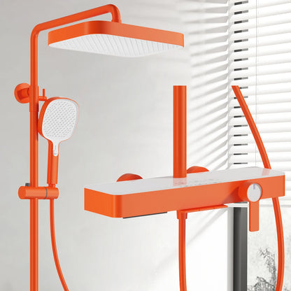 Orange Piano Bathroom Shower Waterfall Bathroom Mixer Faucets