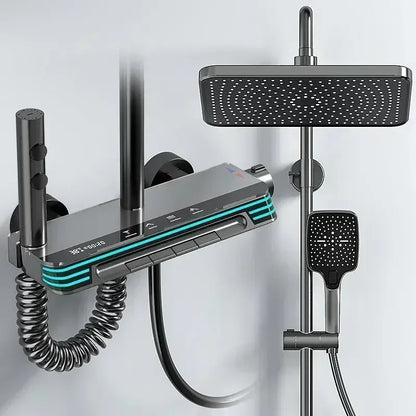 Back Spray Piano Digital Bathrooom Shower System Cold