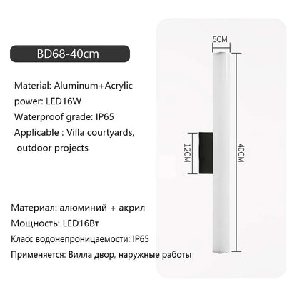 Ip65 Waterproof Wall Light Outdoor Garden Villa Exterior