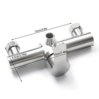 Stainless Steel Bathroom Shower Faucet Cold Water Mixer