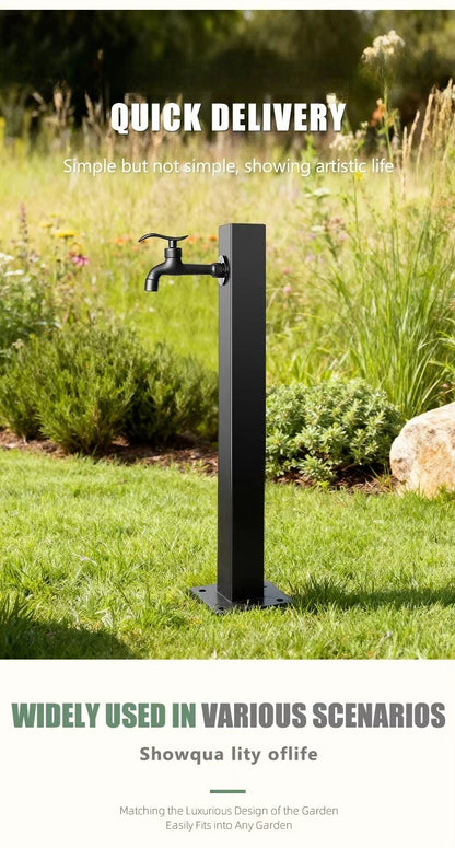 Garden Irrigation All-Copper Faucet 304 Stainless Steel Square