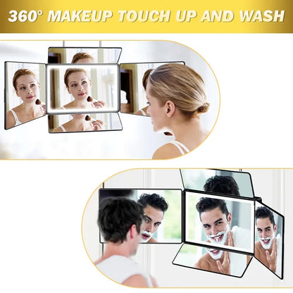 Way Mirror Self Hair Cutting 360 Mirror Braiding
