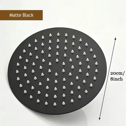 Rainfall High Pressure Shower Head 12/10/8 Inch Stainless