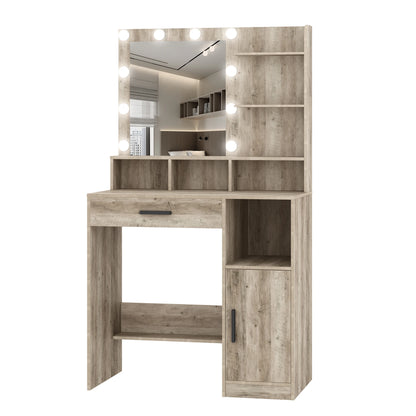 Hzuaneri Dressing Table Mirror 10 Led Lights Vanity