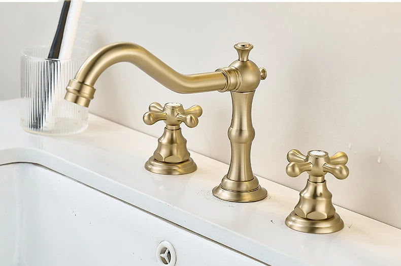 Nordic Style Basin Faucet Holes Bathroom Sink Faucet