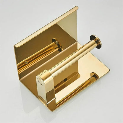 304 Stainless Steel Gold Bathroom Tissue Holder Double