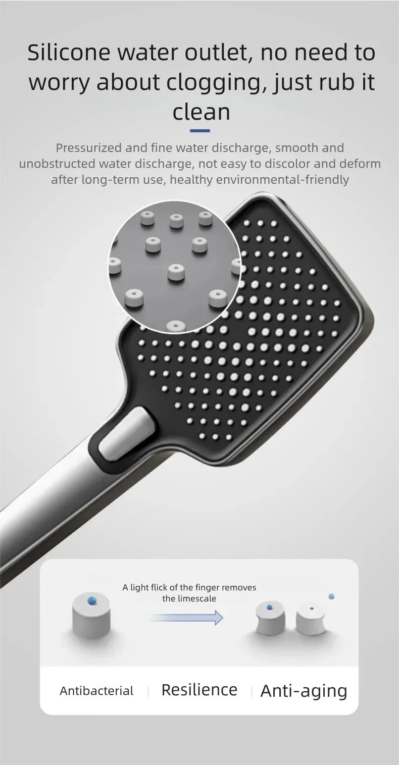 Aluminum Shower Cold Water Digital Display Pressurized Shower