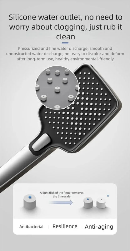 Aluminum Shower Cold Water Digital Display Pressurized Shower