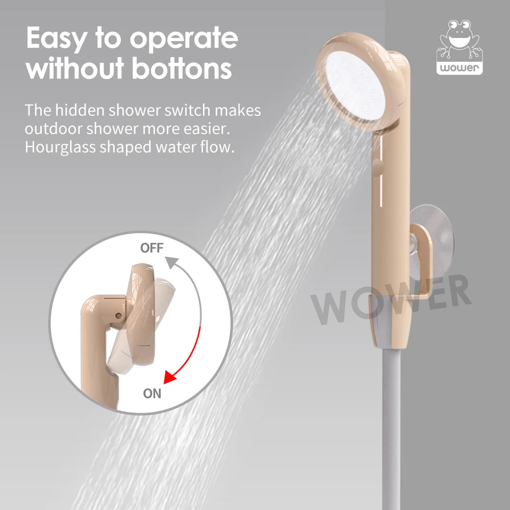 Wower Shower 2200mah Ipx8 Waterproof Electric Shower 2m