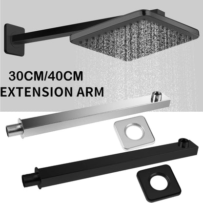 30/40cm Wall-Mounted Stainless Steel Extension Shower Arm