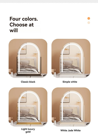 Large Arch-Shaped Makeup Mirror Led Light Desktop Vanity