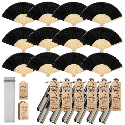 30-120pcs Wedding Hand Fans Folding Fans Guest Paper