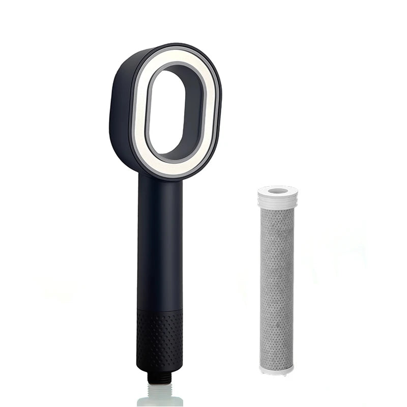 Filter Shower Head Beauty High Pressure Black Hand